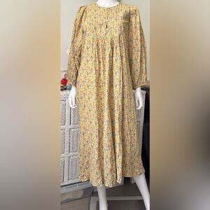 Kimchi Blue + Rory 100% Cotton midi dress in Floral Print Size Small